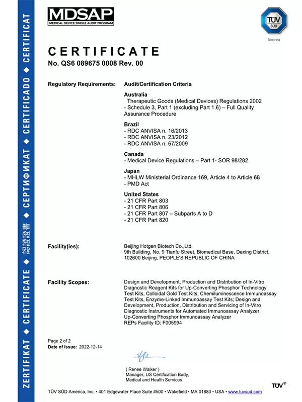 mdsap certificate